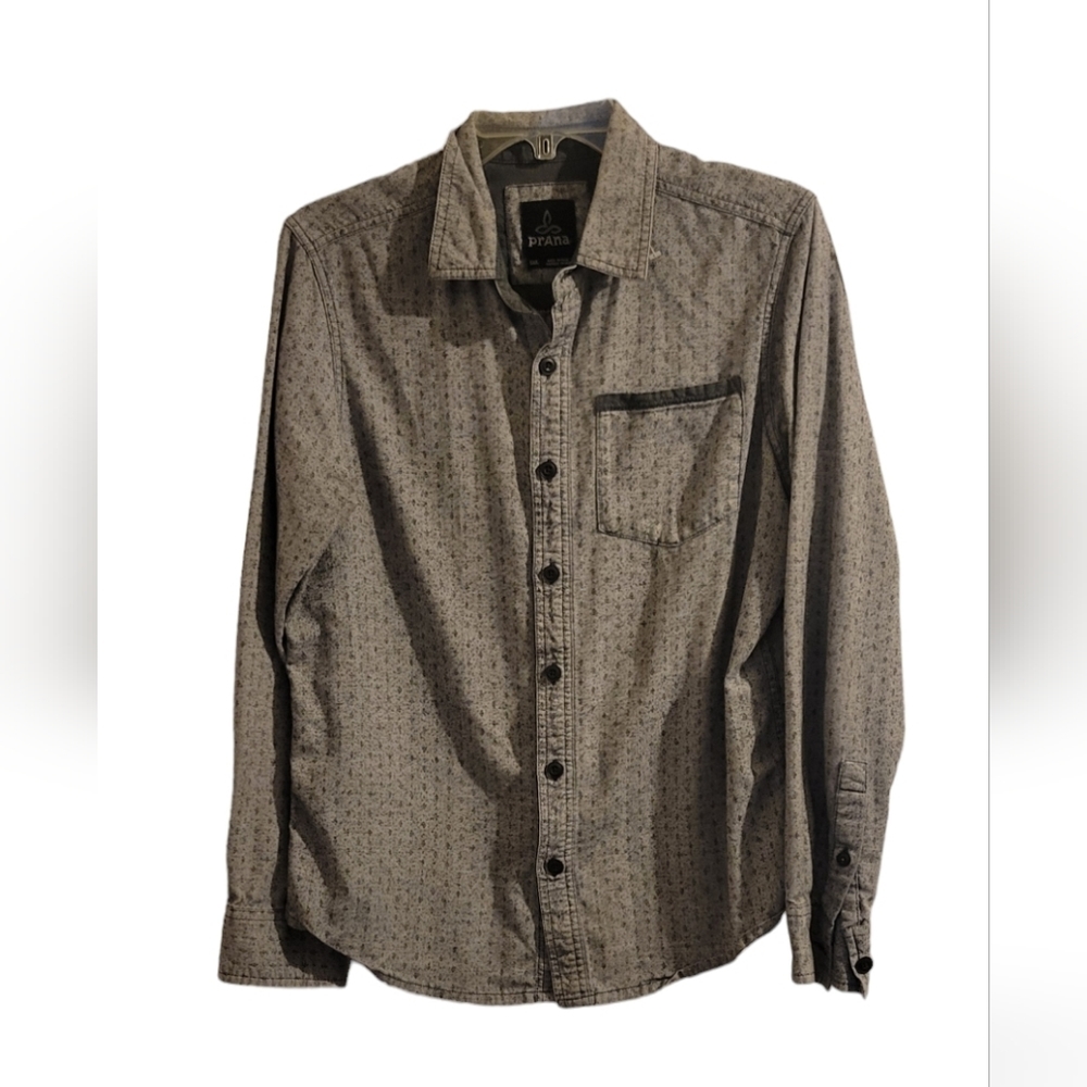 PrAna Button Down Casual Long Sleeve Shirt Size Small